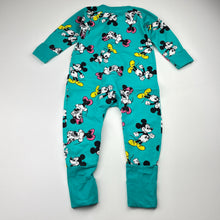 Load image into Gallery viewer, Unisex Bonds, Ltd Edition Disney Mickey &amp; Minnie zip wondersuit / zippy / romper, EUC, size 0,  