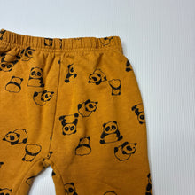 Load image into Gallery viewer, Unisex PL:Baby, fleece lined pants, elasticated, pandas, FUC, size 2,  