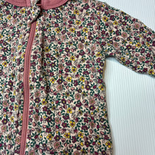 Load image into Gallery viewer, Girls Baby Berry, floral cotton zip coverall / romper, EUC, size 0000,  