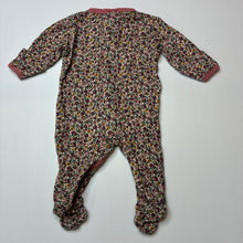 Load image into Gallery viewer, Girls Baby Berry, floral cotton zip coverall / romper, EUC, size 0000,  