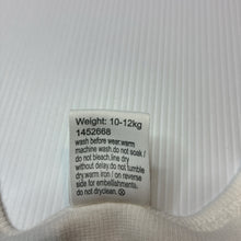 Load image into Gallery viewer, Unisex Baby Berry, white ribbed coverall / romper, EUC, size 1,  