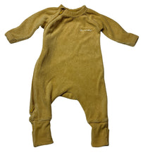 Load image into Gallery viewer, Unisex Bonds, yellow terry zip coverall / romper, GUC, size 000,  