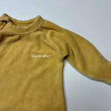 Load image into Gallery viewer, Unisex Bonds, yellow terry zip coverall / romper, GUC, size 000,  