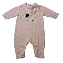 Load image into Gallery viewer, Girls Beanstork, knitted cotton romper, sheep, EUC, size 0000,  