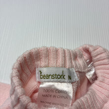 Load image into Gallery viewer, Girls Beanstork, knitted cotton romper, sheep, EUC, size 0000,  