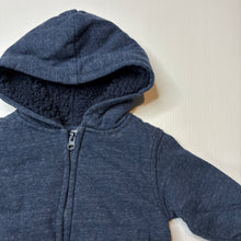 Load image into Gallery viewer, Boys Anko, thick fleece lined zip hoodie sweater, EUC, size 1,  