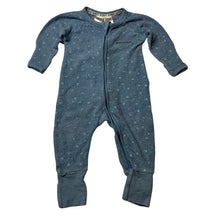 Load image into Gallery viewer, Unisex Bonds, blue terry zip wondersuit / zippy / romper, GUC, size 00,  