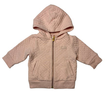 Load image into Gallery viewer, Girls Country Road, quilted zip hoodie sweater, EUC, size 000,  