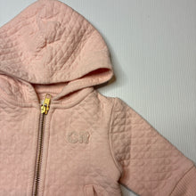Load image into Gallery viewer, Girls Country Road, quilted zip hoodie sweater, EUC, size 000,  