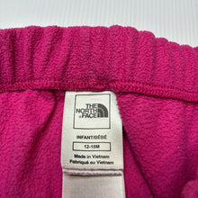 Load image into Gallery viewer, Girls THE NORTH FACE, pink fleece pants / bottoms, elasticated, GUC, size 1,  