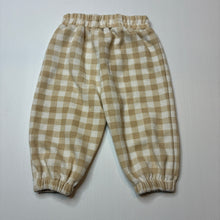 Load image into Gallery viewer, Unisex MINI ZALI, checked pants / bottoms, elasticated, EUC, size 00,  