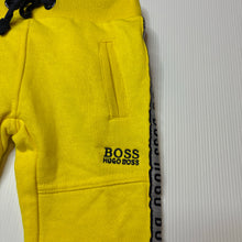 Load image into Gallery viewer, Boys Hugo Boss, fleece lined track pants, elasticated, Inside leg: 24cm, FUC, size 12 months,  