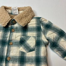 Load image into Gallery viewer, Boys Baby Berry, fleece lined cotton long sleeve shirt, EUC, size 000,  