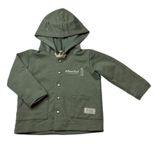 Load image into Gallery viewer, Unisex MEERKAT, soft feel long sleeve hooded top, GUC, size 0,  