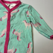 Load image into Gallery viewer, Girls Dymples, cotton coverall / romper, unicorns, GUC, size 000,  
