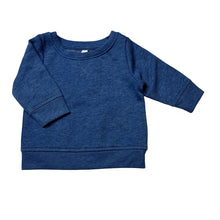 Load image into Gallery viewer, Unisex Dymples, blue marle fleece lined sweater / jumper, EUC, size 000,  