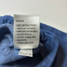 Load image into Gallery viewer, Unisex Dymples, blue marle fleece lined sweater / jumper, EUC, size 000,  