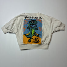 Load image into Gallery viewer, Boys Next, fleece lined sweater / jumper, dinosaur, GUC, size 00,  