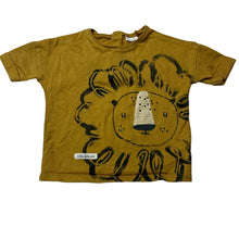 Load image into Gallery viewer, Boys Next, fleece lined cotton short sleeve top, lion, GUC, size 0,  