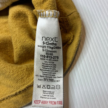 Load image into Gallery viewer, Boys Next, fleece lined cotton short sleeve top, lion, GUC, size 0,  