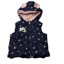 Load image into Gallery viewer, Girls Disney, Minnie Mouse hooded puffer vest, GUC, size 2,  
