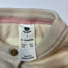 Load image into Gallery viewer, Girls Dymples, soft feel knit stretchy cardigan, EUC, size 1,  