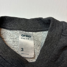 Load image into Gallery viewer, Boys Anko, fleece lined sweater / jumper, dinosaur, FUC, size 3,  