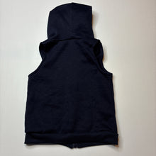 Load image into Gallery viewer, Boys navy, fleece lined hooded vest, EUC, size 2-3,  