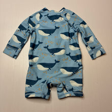 Load image into Gallery viewer, Unisex Cotton On, all-in-one rashie suit, whales, EUC, size 00,  