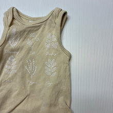 Load image into Gallery viewer, Unisex Dymples, organic cotton singletsuit romper, EUC, size 00000,  