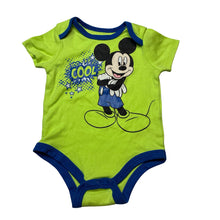 Load image into Gallery viewer, Boys Disney, Mickey Mouse soft feel bodysuit / romper, GUC, size 0,  