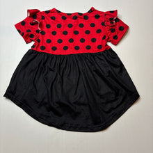 Load image into Gallery viewer, Girls soft feel, stretchy top, ladybirds, GUC, size 1,  