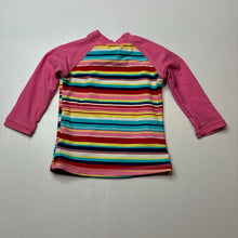 Load image into Gallery viewer, Girls Pumpkin Patch, long sleeve rashie / swim top, EUC, size 00,  