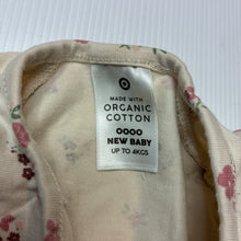 Load image into Gallery viewer, Girls Target, organic cotton blend zip coverall / romper, EUC, size 0000,  