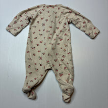 Load image into Gallery viewer, Girls Target, organic cotton blend zip coverall / romper, EUC, size 0000,  