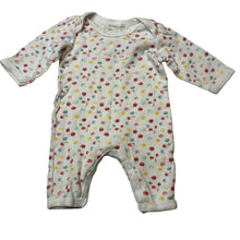 Load image into Gallery viewer, Girls Pumpkin Patch, soft cotton romper, strawberries, GUC, size 0000,  