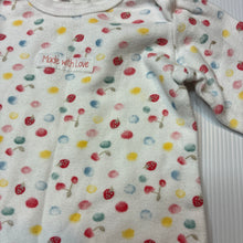 Load image into Gallery viewer, Girls Pumpkin Patch, soft cotton romper, strawberries, GUC, size 0000,  