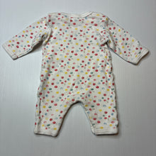 Load image into Gallery viewer, Girls Pumpkin Patch, soft cotton romper, strawberries, GUC, size 0000,  