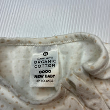 Load image into Gallery viewer, Unisex Target, stretchy organic cotton blend zip coverall / romper, EUC, size 0000,  