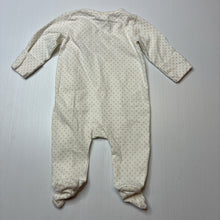 Load image into Gallery viewer, Unisex Target, stretchy organic cotton blend zip coverall / romper, EUC, size 0000,  