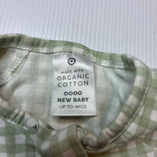 Load image into Gallery viewer, Unisex Target, stretchy organic cotton blend zip coverall / romper, EUC, size 0000,  