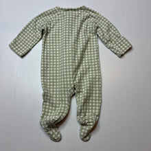 Load image into Gallery viewer, Unisex Target, stretchy organic cotton blend zip coverall / romper, EUC, size 0000,  