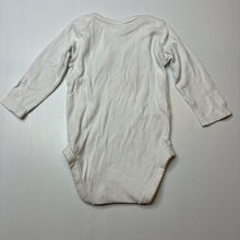 Load image into Gallery viewer, Unisex Baby Berry, white cotton bodysuit / romper, GUC, size 1,  
