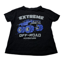 Load image into Gallery viewer, Boys Anko, black cotton tee / top, monster truck, FUC, size 3,  