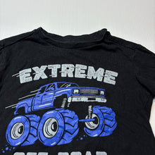 Load image into Gallery viewer, Boys Anko, black cotton tee / top, monster truck, FUC, size 3,  