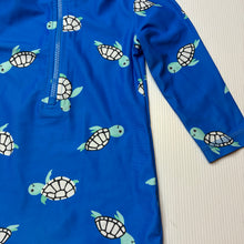 Load image into Gallery viewer, Unisex Baby Berry, all-in-one rashie suit, turtles, GUC, size 0,  