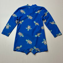 Load image into Gallery viewer, Unisex Baby Berry, all-in-one rashie suit, turtles, GUC, size 0,  