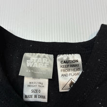 Load image into Gallery viewer, Unisex Star Wars, Yoda soft feel romper, EUC, size 0,  