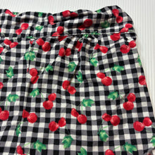 Load image into Gallery viewer, Girls lightweight, cotton shorts, elasticated, cherries, EUC, size 2,  