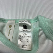 Load image into Gallery viewer, Unisex Dymples, soft cotton bodysuit / romper, rabbit, EUC, size 000,  